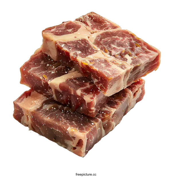 [Transparent Background PNG]Beef cubes