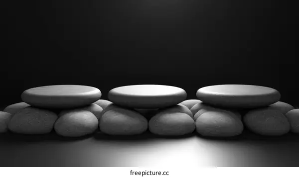 Modern Minimalist Stone Product Display