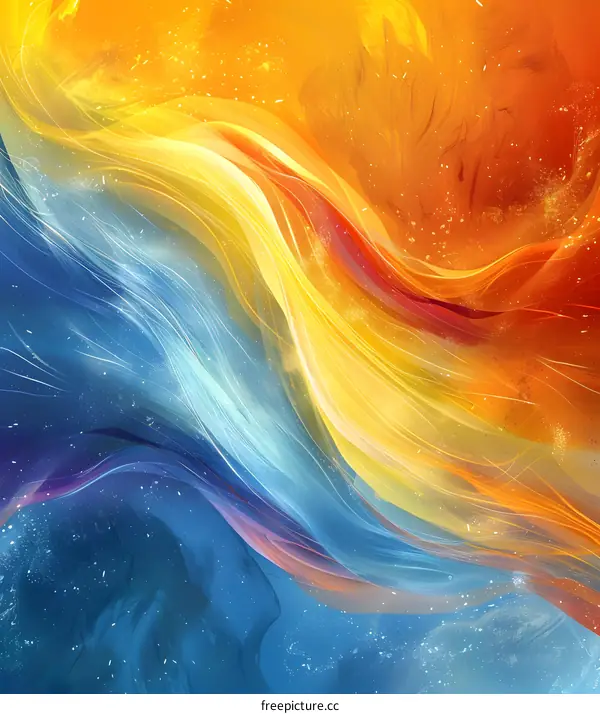 Colorful abstract painting