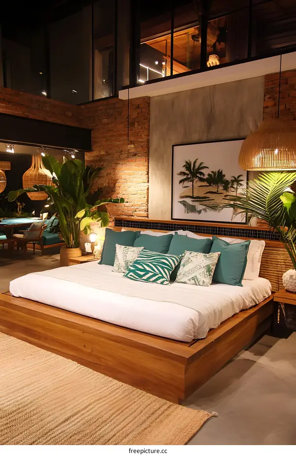 Modern Bedroom Interior Design with Tropical Vibes