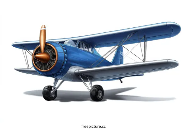 Vintage Biplane Illustration