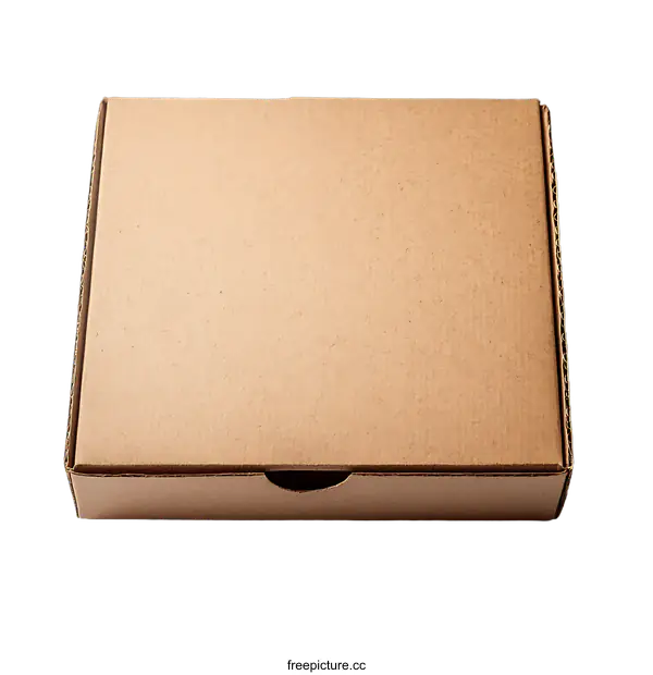 [Transparent Background PNG]Brown Cardboard Pizza Box