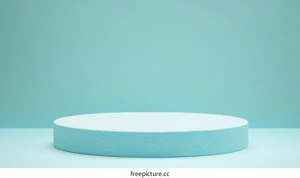 Pastel Blue Minimalist Product Display