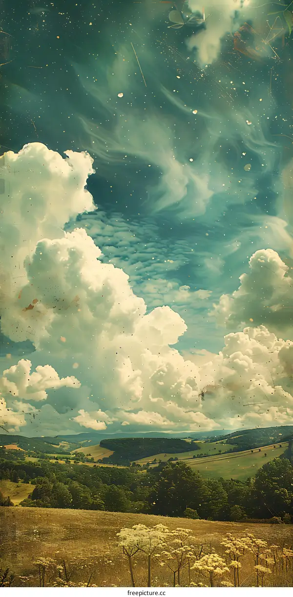 The sky of countryside