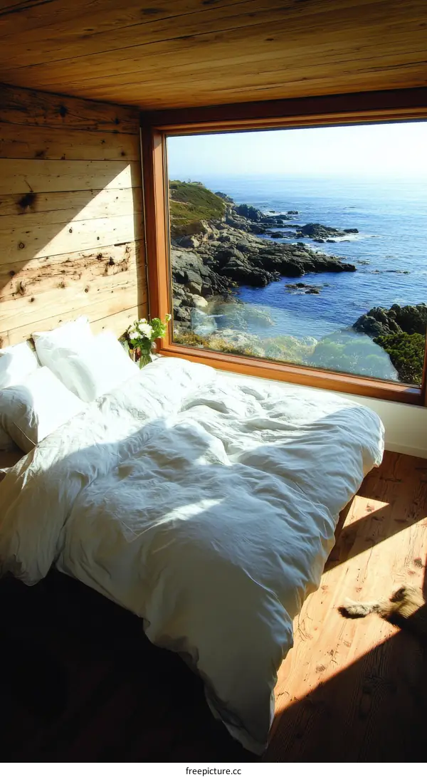 Coastal Bedroom with Panoramic Ocean View