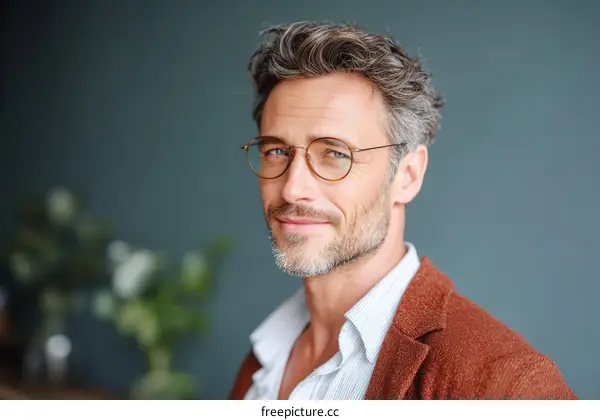 Closeup Portrait of a Confident Man