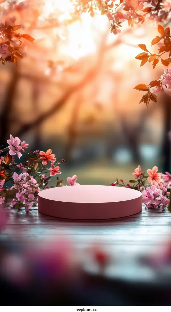 Spring Blossom Pink Display Podium