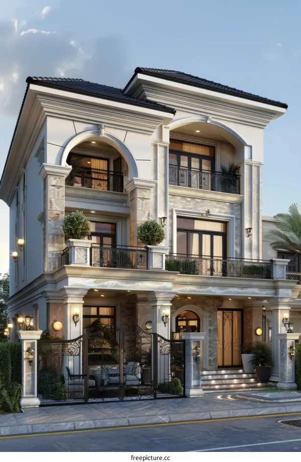 Luxury European Style Villa Exterior Design