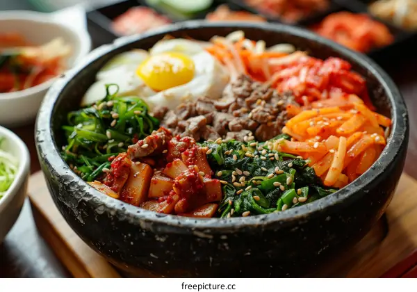 Bibimbap, a Delicious and Healthy Korean Dish