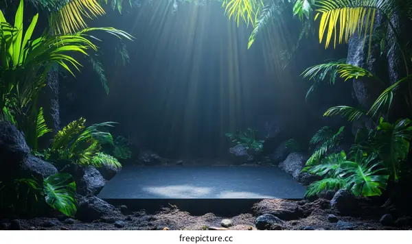 Tropical Rainforest Jungle Display Product Stage