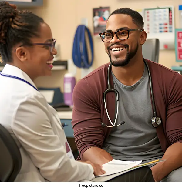Doctor and Patient in a Medical Office