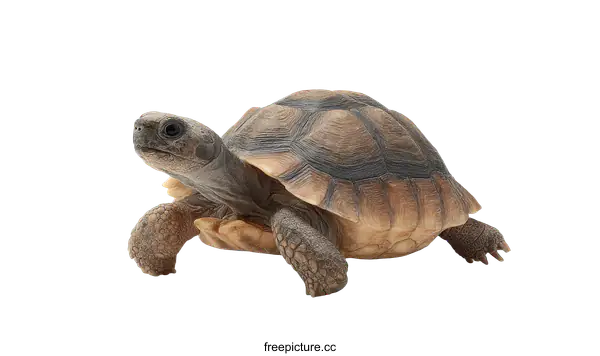 [Transparent Background PNG]Cute Baby Tortoise Against White Background