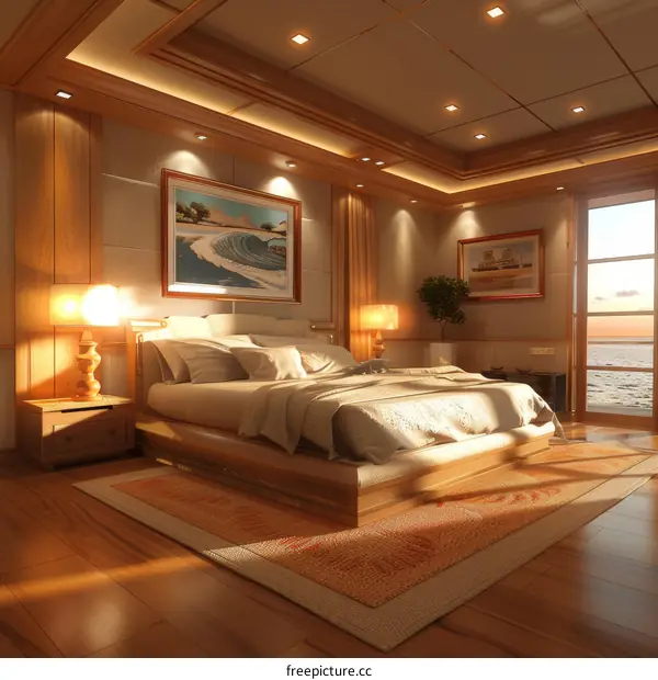 Luxury Wooden Bedroom Interior Design