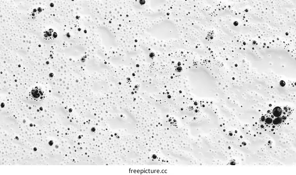 White Foam Texture with Bubbles