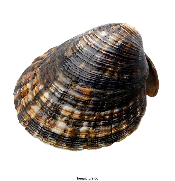 [Transparent Background PNG]A large clam shell with a white background