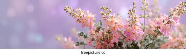 Beautiful Pink Flowers in Soft Focus