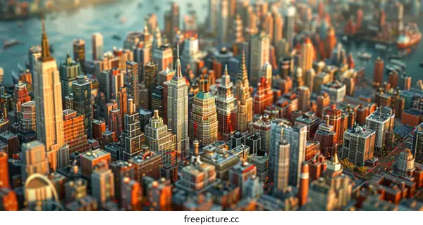 New York City Skyline Illustration