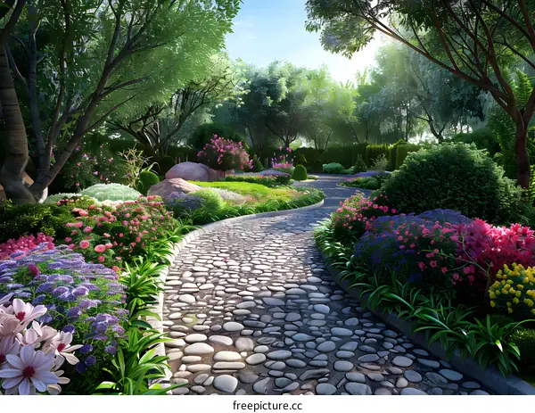 Garden landscape design renderings