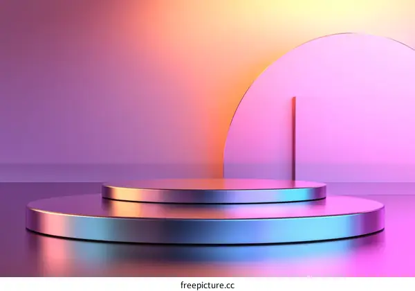 Colorful Abstract Geometric Product Display