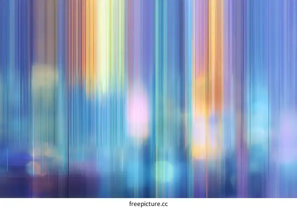 Abstract Light Trails Cityscape Illustration