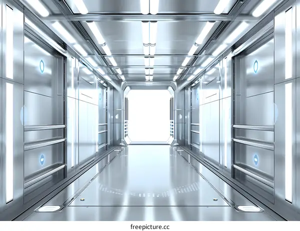 Futuristic Interior Corridor Design