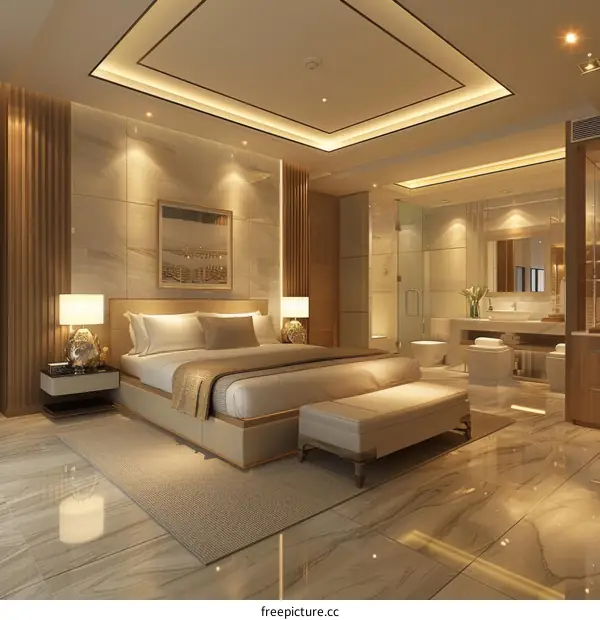 Stunning Interior Design of a Luxury Hotel Room
