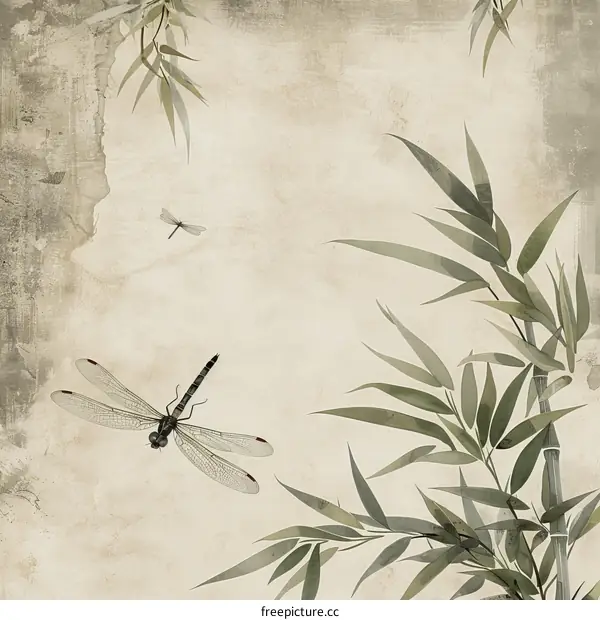 Dragonfly and Bamboo: A Zen-Inspired Design