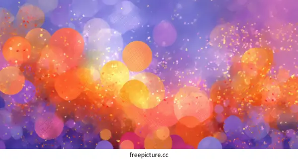 Abstract Colorful Bokeh Background Design