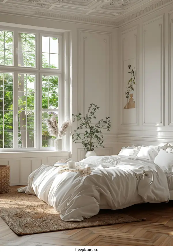 Modern & Cozy Bedroom with Sunlight