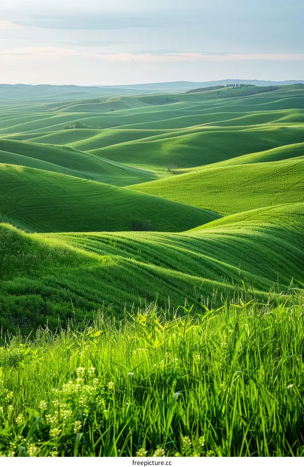 Tuscan Hillside: Rolling Green Landscape