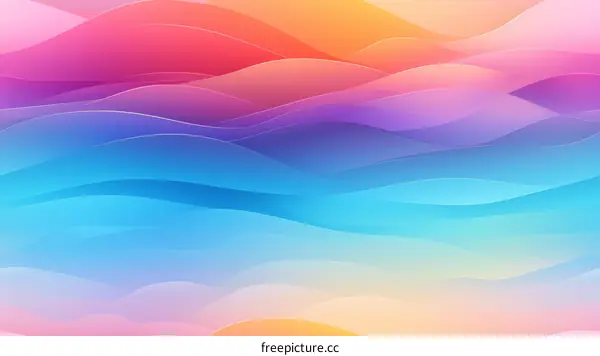 Colorful abstract background with soft waves