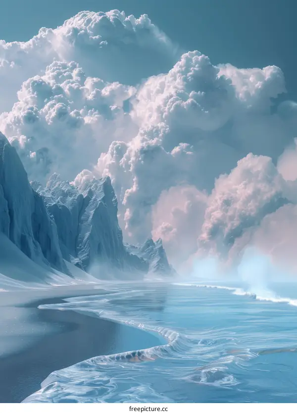 Fantastic Winter Wonderland Coastline