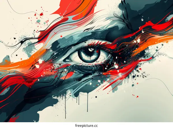 Vivid Eye: Digital Abstract Art