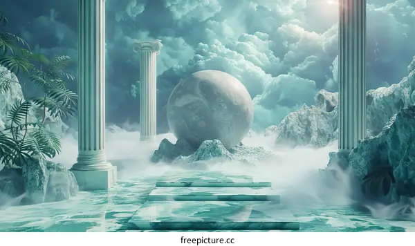 Epic surrealism landscape painting