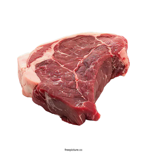 [Transparent Background PNG]Raw Beef Steak Isolated on transparent background