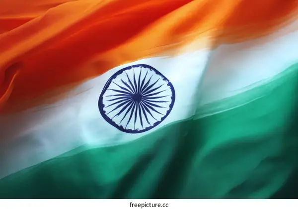 Indian Flag Closeup