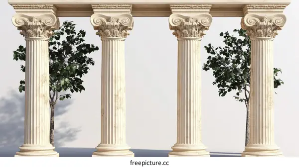 Classic Columns with Elegant Capials