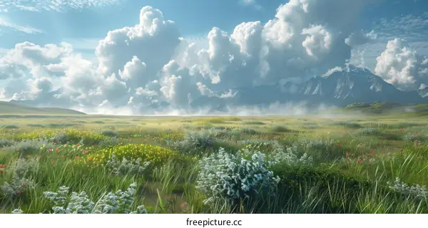 Endless Grassland Landscape