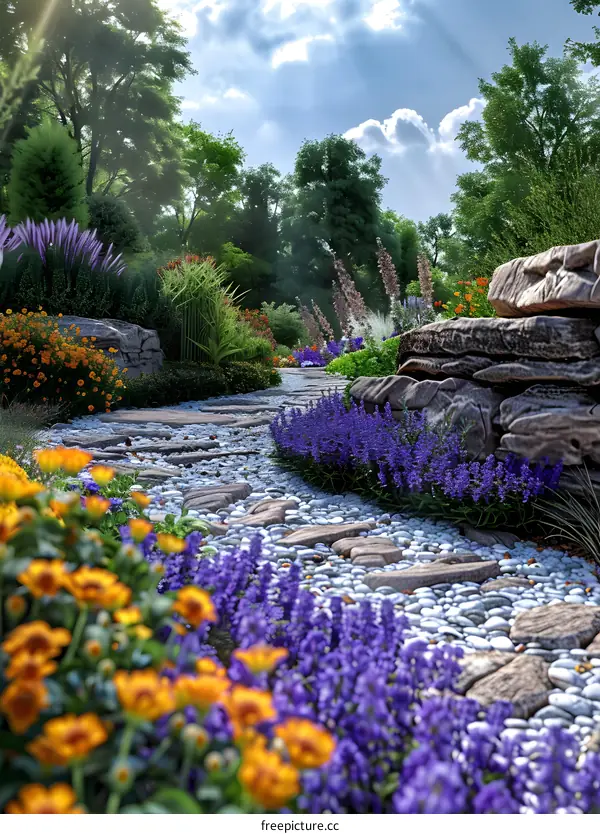 Garden landscape design renderings