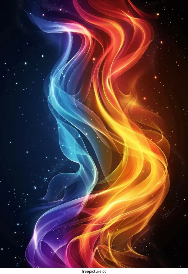 Fire and Ice: A Visual Contrast