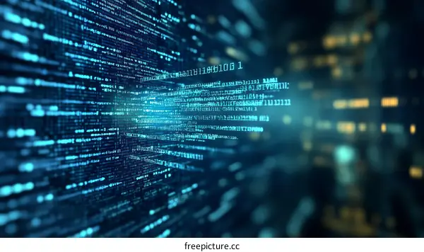 Abstract Digital Code Background