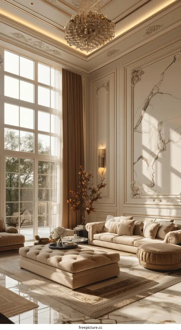 Chic and Sleek Modern Living Room Interior