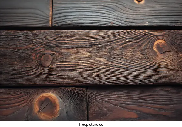 Dark Wooden Planks Texture Background