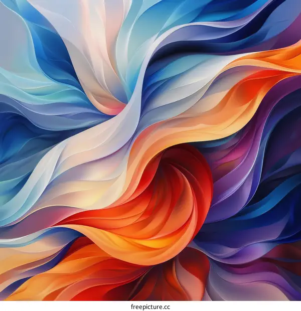 Mesmerizing Swirls of Vibrant Hues