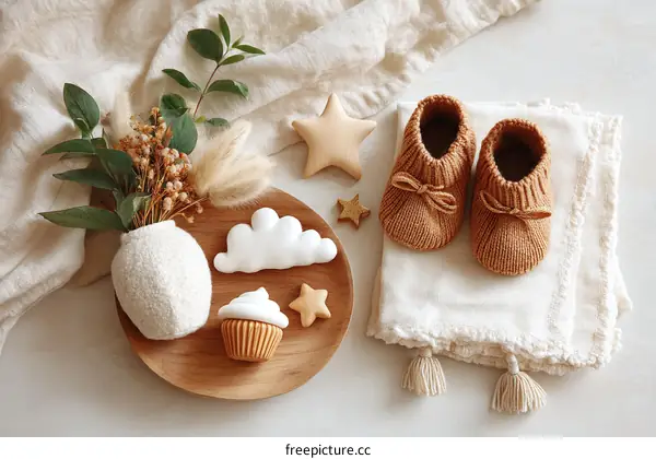 Baby Knitted Booties and Accessories