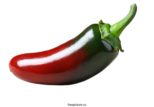 [Transparent Background PNG]Close-up of a Vibrant Chili Pepper