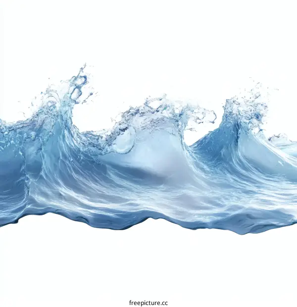 Abstract Water Splashing Waves