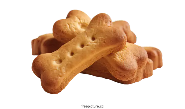 [Transparent Background PNG]Delicious Dog Treats Bone Shaped Biscuits