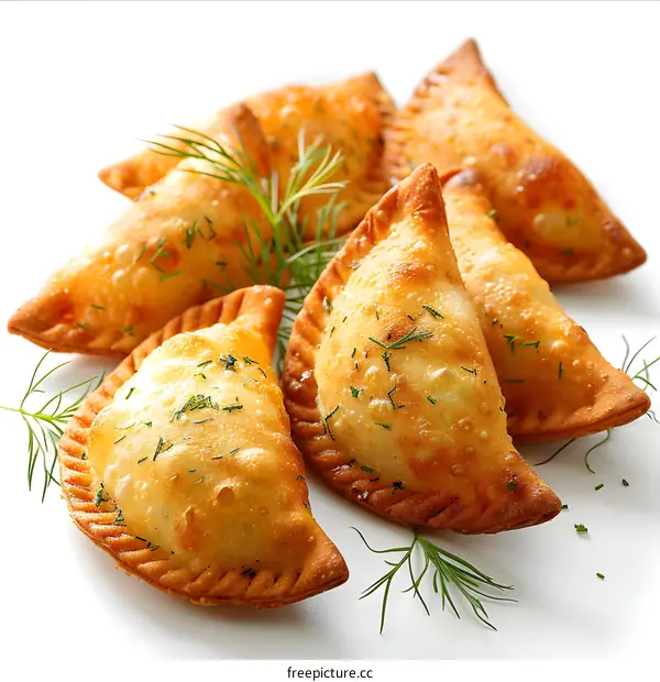 Fried Dumplings with Dill