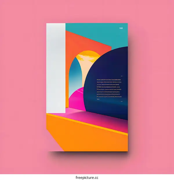 Abstract Colorful Geometric Shapes Background